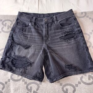 American Eagle 90s BF Bermuda Jean Shorts, 6